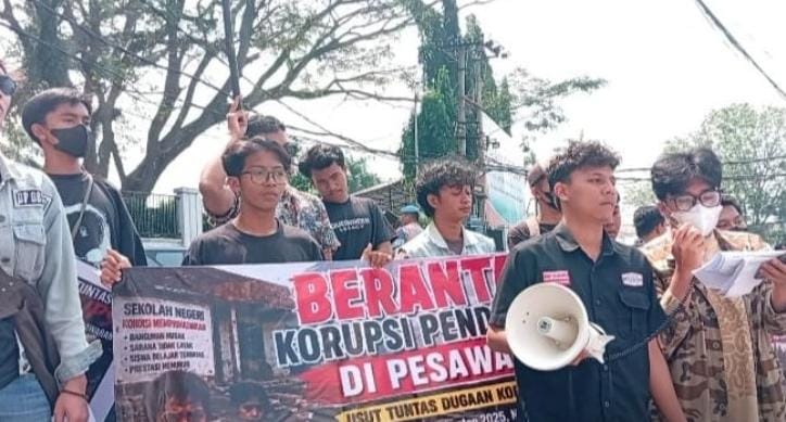 Elemen Masyarakat Minta Kejati Lampung Tangani Dugaan Korupsi di Disdikbud Pesawaran