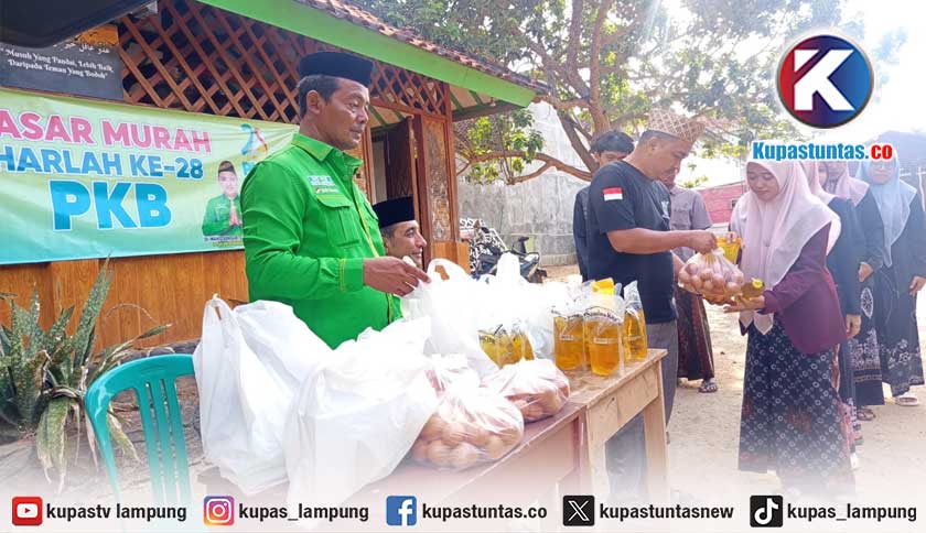 Pasar Murah PKB Diserbu Warga, 450 Paket Sembako Ludes Terjual