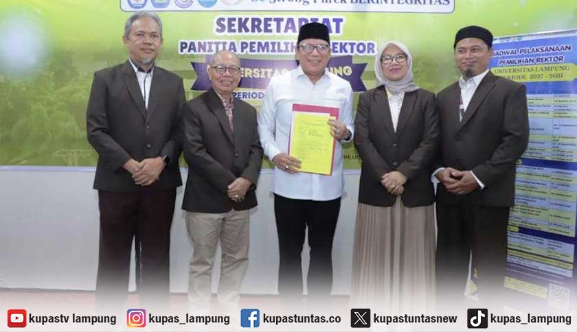 Budiyono Daftar Pilrek Unila, Serukan Adu Gagasan Tanpa Black Campaign