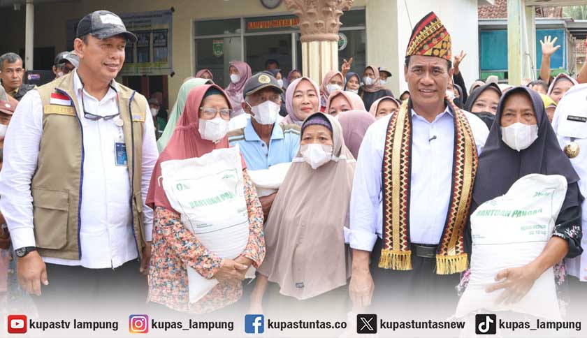 Bantuan Pangan Beras untuk 1,24 Juta Warga Lampung Mulai Disalurkan