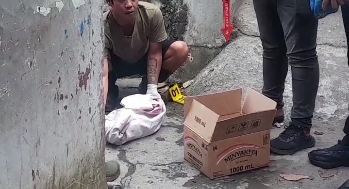 Polisi Tangkap Pelaku Pembuangan Jasad Bayi di Sungai Sawah Brebes Bandar Lampung