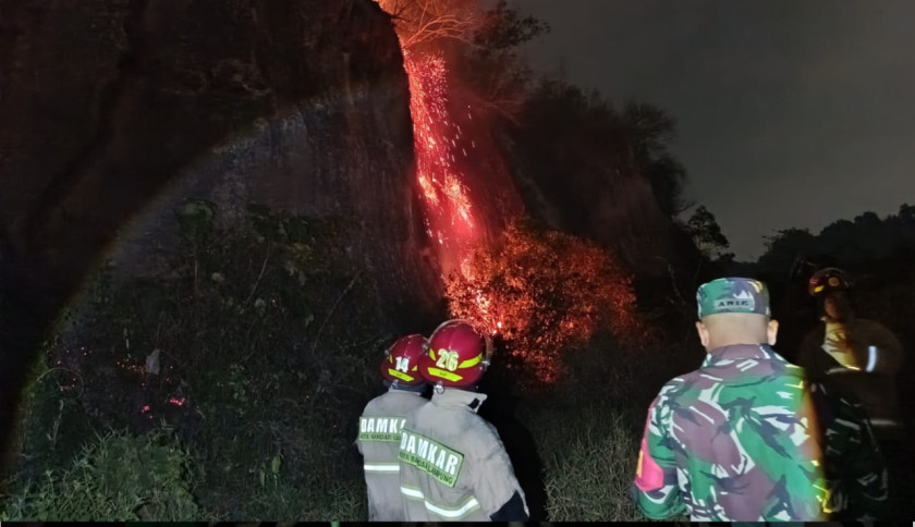 Api Lahap 1,3 Hektare Lahan di Gunung Hatta Bandar Lampung