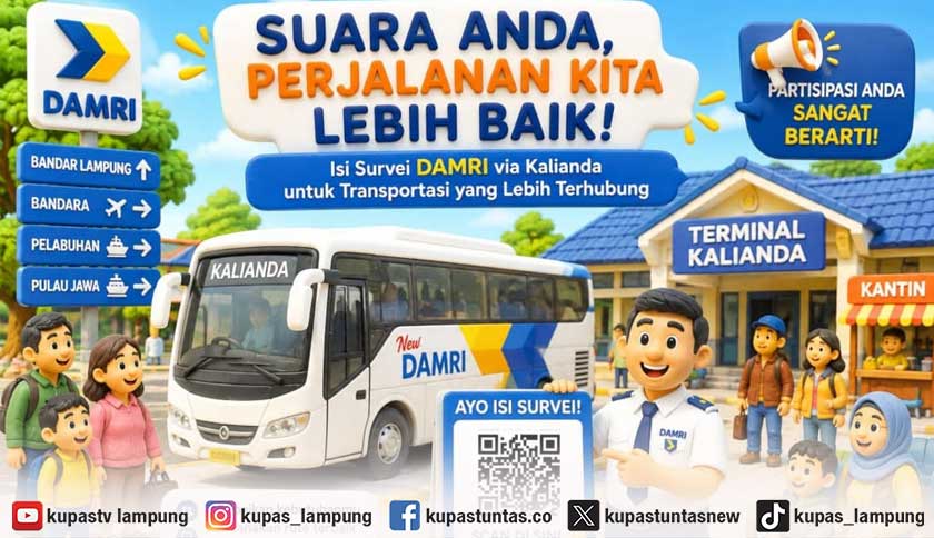 DAMRI Bidik Kalianda, Pemkab Lampung Selatan Ajak Warga Ikut Survei Penentuan Rute Baru