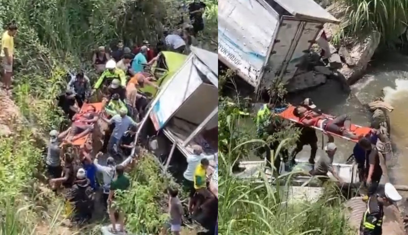 Sopir Truk Box Terjun ke Jurang di Seranggas Lampung Barat Meninggal Dunia