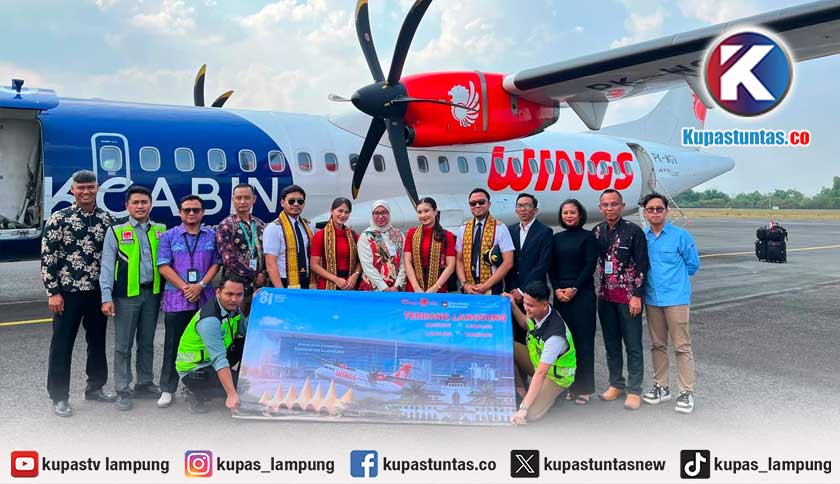 Wings Air Buka Penerbangan Lampung - Bandung, Terbang Tiga Kali Sepekan