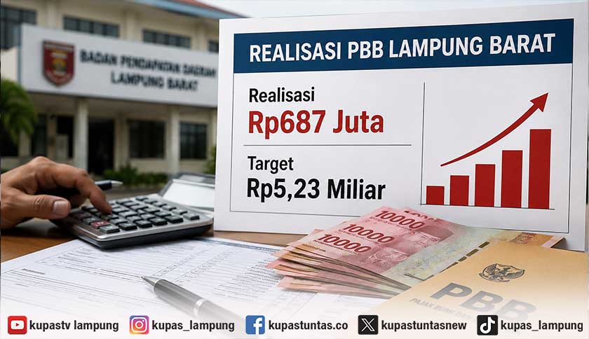 Realisasi PBB Lampung Barat Baru Rp687 Juta dari Target Rp5,23 Miliar