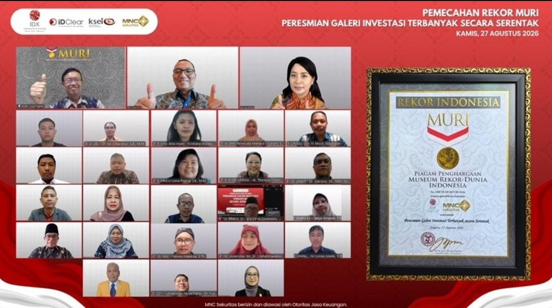Diresmikan Serentak, Galeri Investasi UBL Catat Rekor MURI