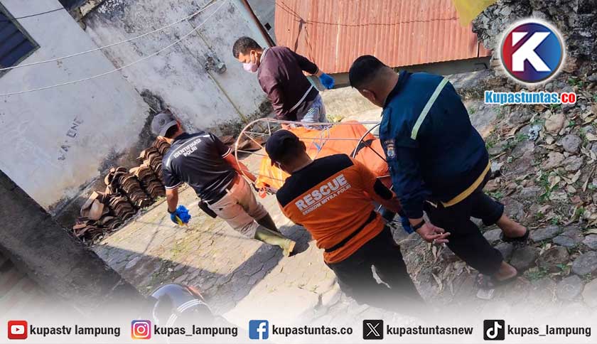 Pensiunan ASN Ditemukan Tewas Membusuk di Rumahnya di Sukajawa Bandar Lampung
