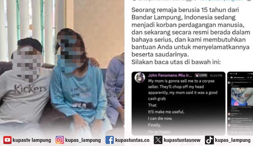 Viral Remaja Ngaku Dijual Orang Tua, Polda Lampung Temukan Fakta Berbeda