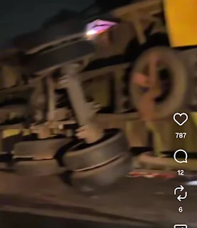 Laka Lantas Tunggal Terjadi di Jalan Ir Sutami Dekat Jembatan Sebelum Coca Cola Lampung