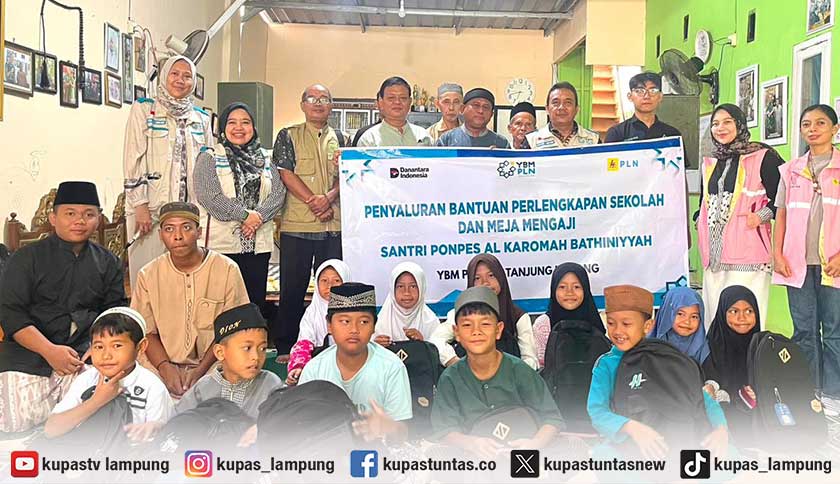 YBM dan Srikandi PLN UP3 Tanjung Karang Salurkan Bantuan untuk Pondok Pesantren