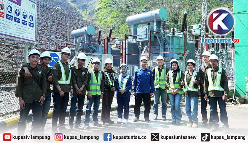 Perkuat Pembelajaran Mata Kuliah Pembangkit Tenaga Listrik, Mahasiswa Teknik Elektro Teknokrat Kunjungi PLTA Batutegi