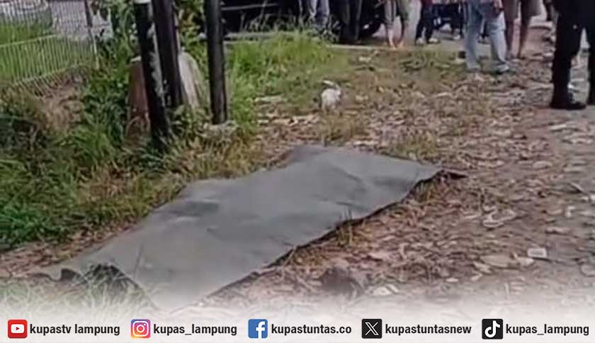 Ditemukan Mayat di Dekat SPBU Labuhan Ratu Bandar Lampung, Diduga Korban Lakalantas