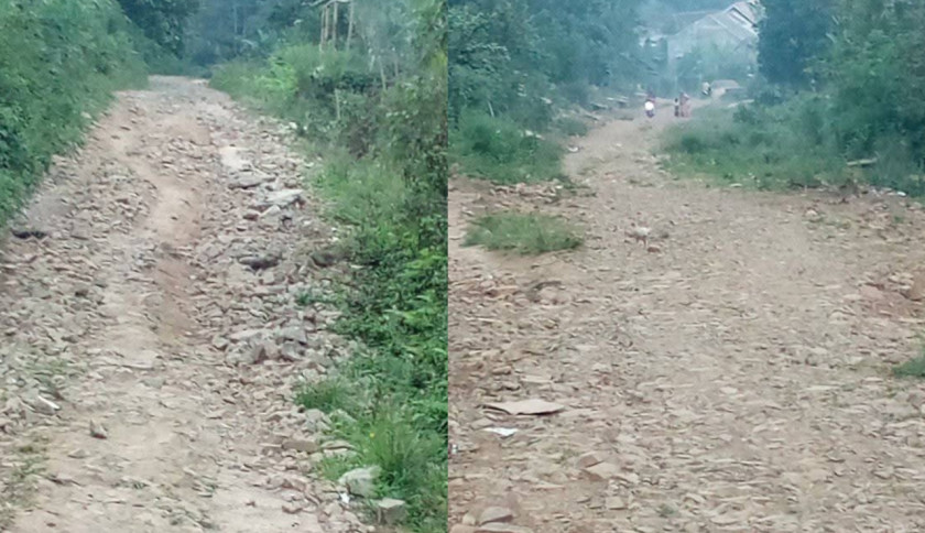 46 Tahun Menanti, Jalan Rusak di Lereng Tanggamus Tak Kunjung Tersentuh Pembangunan