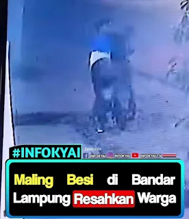 Maling Besi di Bandar Lampung Resahkan Warga