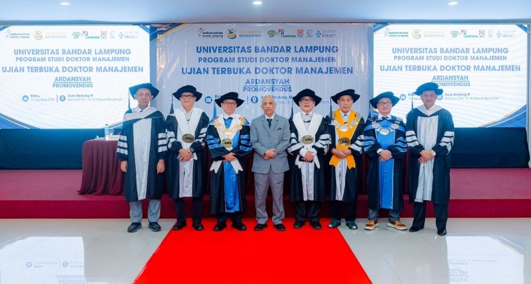 UBL Kembali Luluskan Doktor Manajemen, Disertasi Ardansyah Bahas Kapabilitas Strategi UMKM