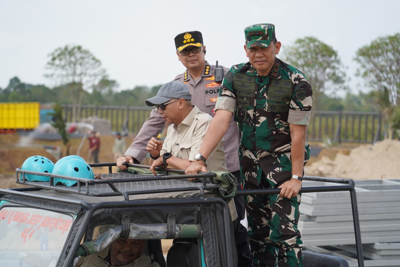 Kunjungi Taman Nasional Way Kambas, Gubernur dan Pangdam Pastikan Gajah Tidak Terdampak Kebakaran