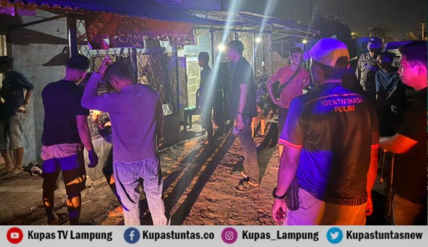 Nongkrong Minum Tuak Berujung Maut, Pria di Bandar Lampung Tewas Ditusuk Kawan Sendiri