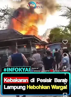 Kebakaran di Pesisir Barat Lampung Hebohkan Warga!