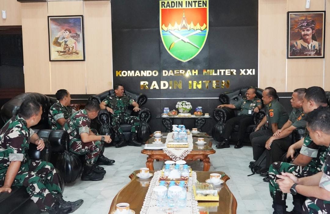 Sinergi Pertahanan, Pangdam XXI/Radin Inten Terima Audiensi Tim Bacadnas Kemhan