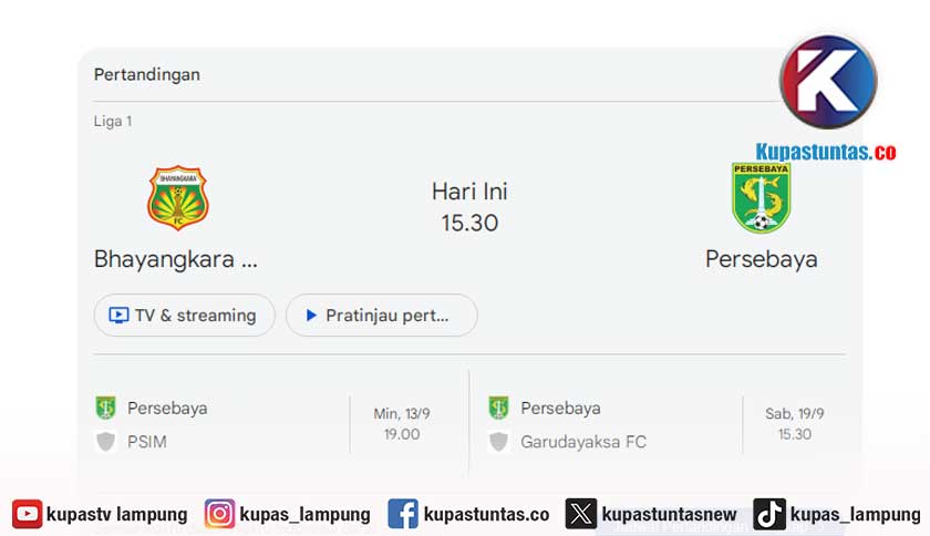 Debut Kandang ISL, Bhayangkara Lampung FC Tantang Persebaya Sore Ini