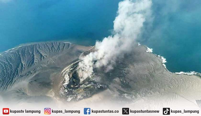 Sempat Mereda, Gunung Anak Krakatau Kembali Erupsi 2 Kali Pagi Ini