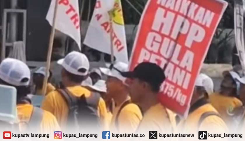 Ratusan Petani Tebu Gelar Aksi di Dekat Istana Negara, Tuntut Kenaikan HPP dan Hapus HET Gula