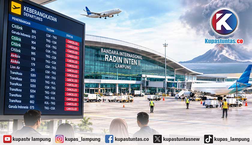 Bandara Radin Inten II Ditutup hingga Pukul 18.00 WIB, 15 Penerbangan Dibatalkan