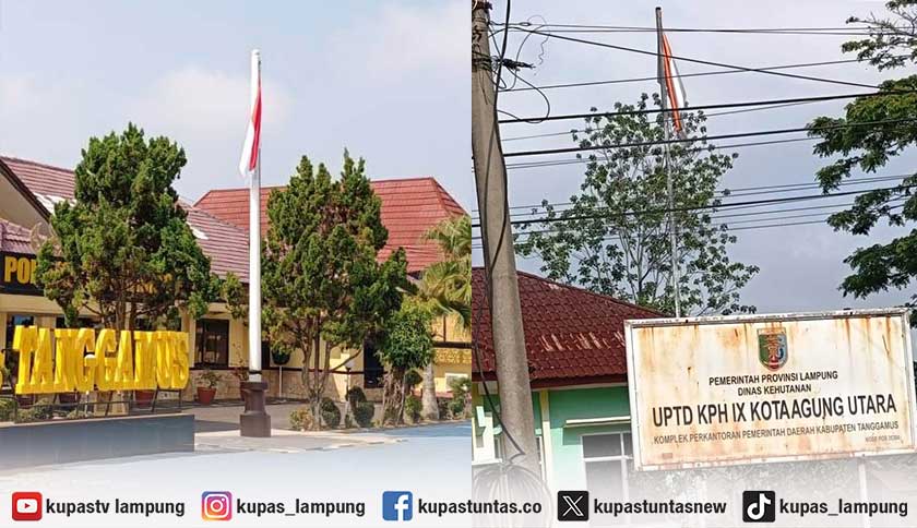 Momentum 30 September, Sejumlah Kantor di Tanggamus Belum Turunkan Bendera Setengah Tiang
