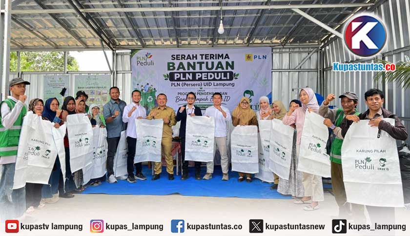 PLN UID Lampung Perkuat Kepedulian Lingkungan melalui Dukungan Pengembangan Bank Sampah Emak.ID
