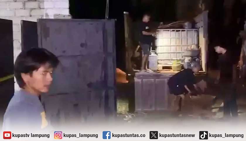 Kendaraan Warga Rusak Berujung Penggerebekan Lokasi Penimbunan dan Pengoplos BBM bersubsidi di Lamteng