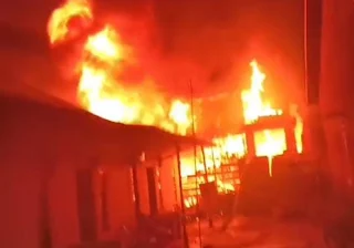 Diduga Korsleting Listrik, Kandang Kambing di Way Laga Bandar Lampung Terbakar, Sejumlah Kambing Terpanggang
