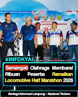 Semangat Olahraga Membara! Ribuan Peserta Ramaikan Locomotive Half Marathon 2026