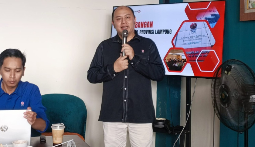 Investor Pasar Modal Lampung Tembus 828 Ribu, Didominasi Usia Muda