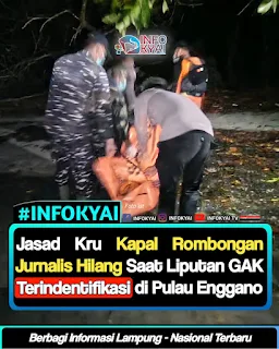 Jasad Kru Kapal Rombongan Jurnalis Hilang Saat Liputan GAK Terindentifikasi di Pulau Enggano