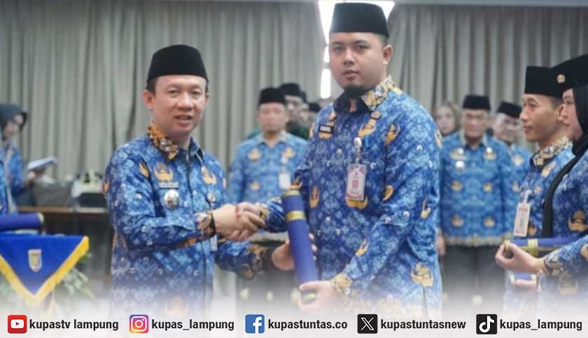 405 ASN Pemprov Lampung Dilantik, Generasi Z Disebut Jadi Energi Baru Birokrasi