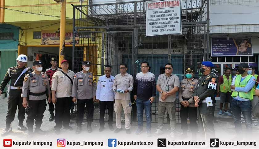 BPR Inti Dana Sentosa Eksekusi Paksa Ruko di Bumi Waras Bandar Lampung