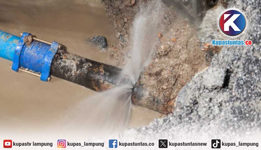 13 Ribu Sambungan Rumah Terdampak Pipa Bocor, Way Rilau Kejar Normalisasi 2x24 Jam