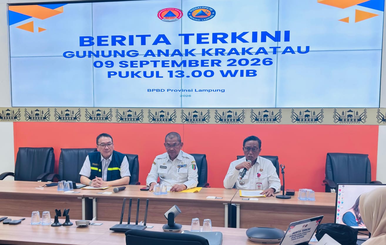Abu GAK Masih Mengarah ke Lampung, OMC Kembali Dikerahkan untuk Mengurai Debu Vulkanik