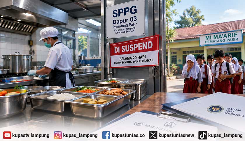 11 Siswa Diduga Keracunan MBG, Dapur SPPG Pematang Pasir Lamsel Disuspend 20 Hari