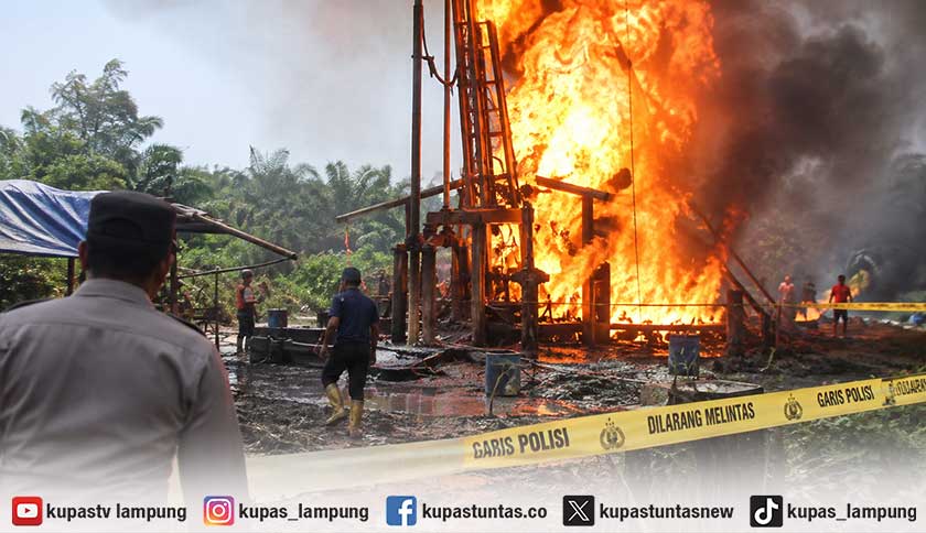 Sumur Minyak Ilegal Meledak di Muba, Dua Pekerja Asal Lampung Tewas
