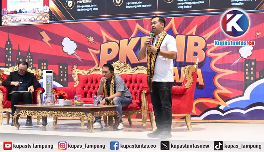 POLDA Lampung Beri Kuliah Umum di PKKMB Universitas Teknokrat Indonesia: Perkuat Budaya Anti Narkoba, Anti Korupsi, Anti Kekerasan dan Bijak Bermedia Sosial