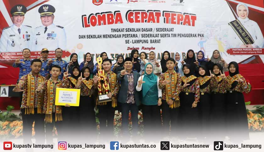 SMPN Sekuting Terpadu Balik Bukit Sabet Juara 1 LCT SMP Lampung Barat