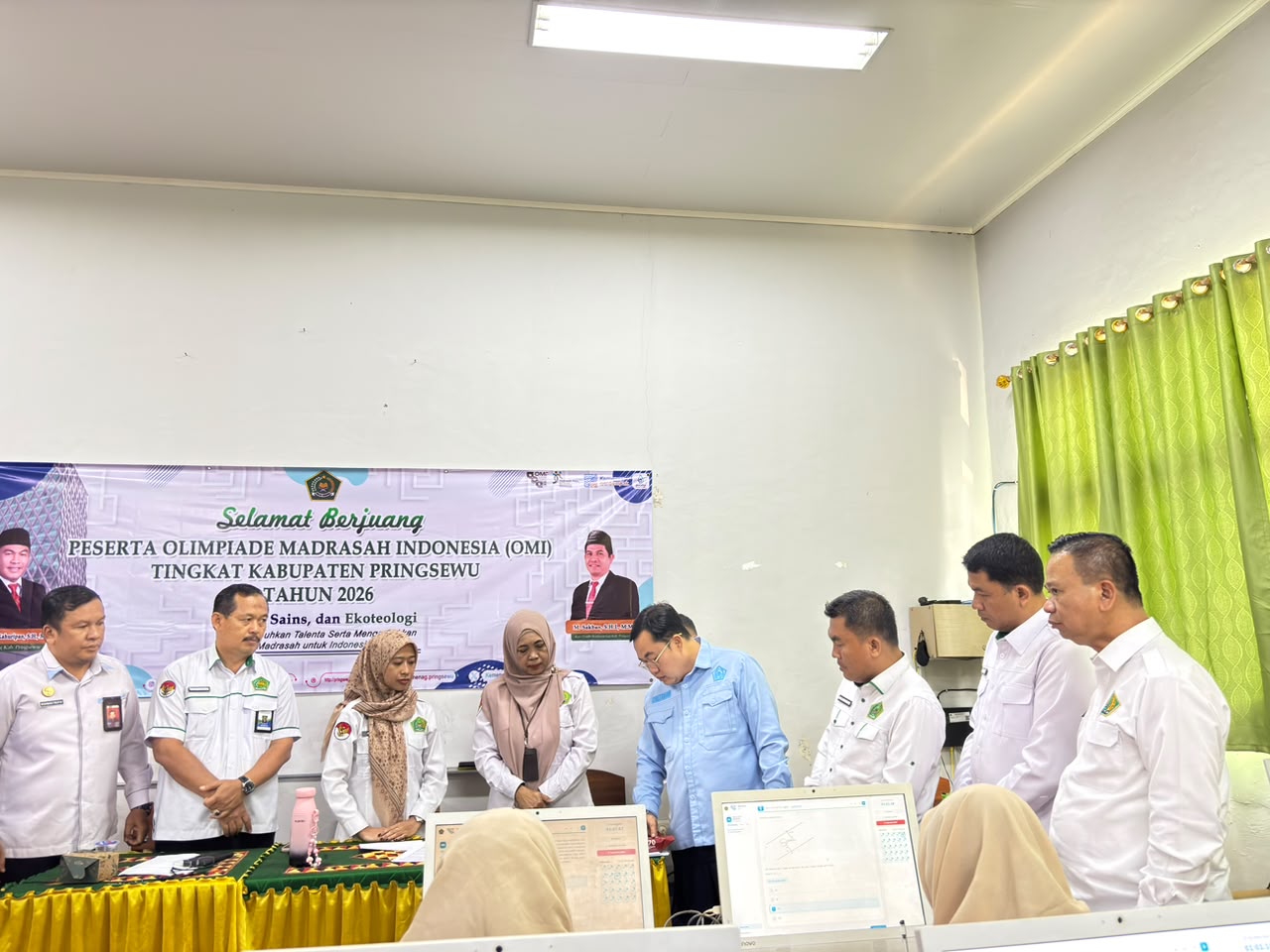 Kakanwil Kemenag Lampung Monitoring OMI di MAN I Pringsewu