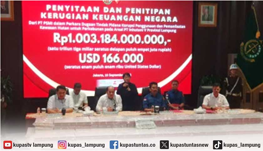 Kejagung Dalami Dugaan Korupsi Hutan Lampung, 47 Saksi Diperiksa, Rp1 Triliun Disita