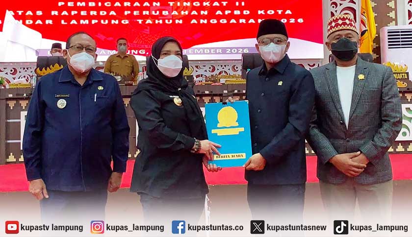 APBD Perubahan Bandar Lampung Disahkan Rp3,06 Triliun, Pemkot Cuma Punya Waktu 3 Bulan