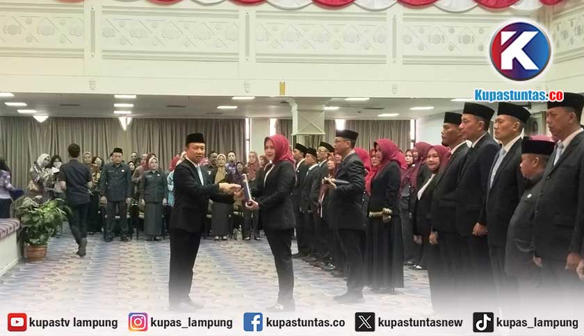 111 Pejabat Eselon III dan IV Pemprov Lampung Resmi Dilantik, Marindo Dorong Inovasi dan Perbaikan Kinerja