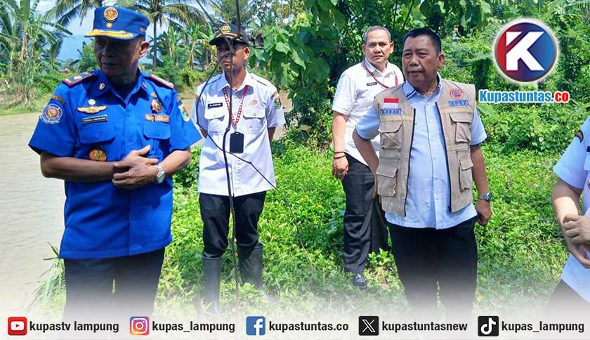 Jebolnya Tanggul Way Belu Mengancam 70 Hektare Sawah di Tanggamus
