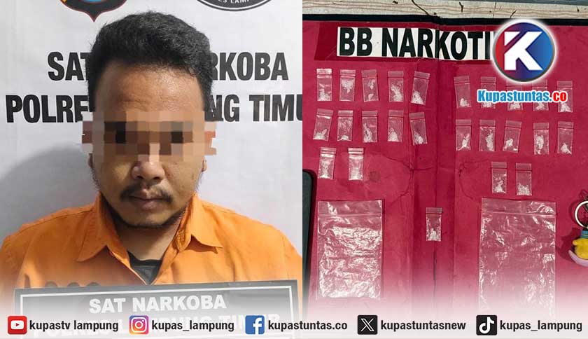 Puluhan Paket Sabu Disita dari Pemuda di Sukadana Lampung Timur