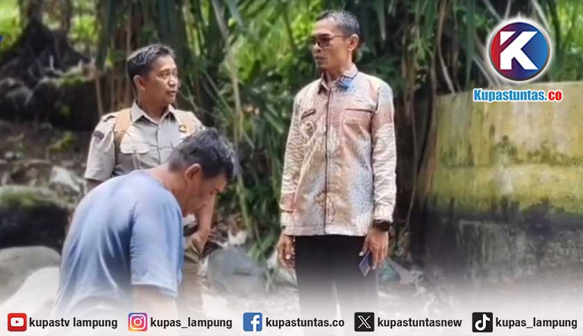 Tanggul Way Kandis Jebol, Wabup Tanggamus Minta Penanganan Dipercepat